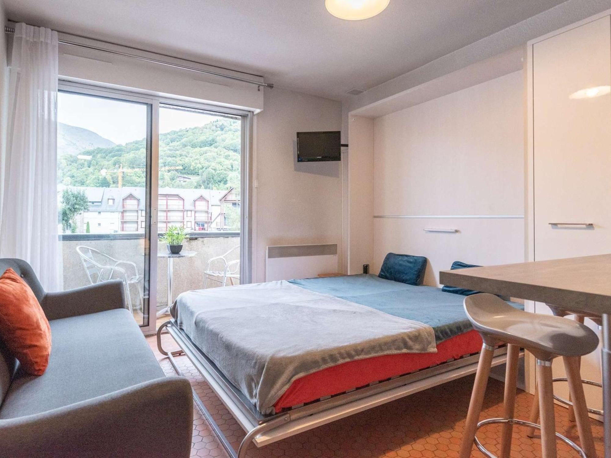 Charmant Studio Cabine 4 Pers. Avec Balcon, Proche Centre Et Thermes A Saint-Lary-Soulan - Fr-1-296-231 エクステリア 写真
